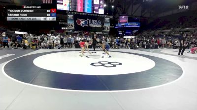120 lbs Cons. Sub-rd Of 64 - Kaison Schreier, MO vs Saitaro Kong, MN