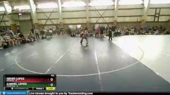 132 lbs Round 1 (10 Team) - Abner Lopez, NEVADA2 vs Gabriel Lemos, Temecula