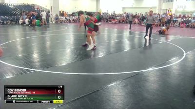 175 lbs Round 2 (10 Team) - Coy Bender, Terre Haute South Red vs Blake Nickel, Oak Harbor Rockets