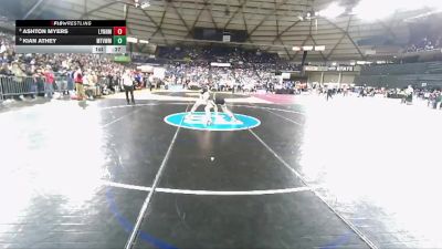 Boys 3A 120 lbs Cons. Round 6 - Kian Athey, Mountain View vs Ashton Myers, Lynnwood