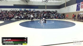 160 lbs Semifinal - Hayden Blank, Lakeside (Nine Mile Falls) vs Talon Cate, Omak