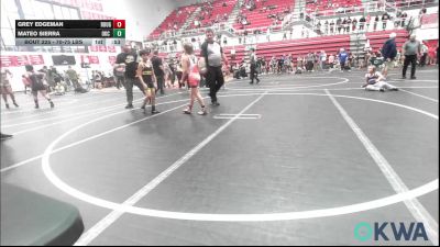 70-75 lbs Semifinal - Grey Edgeman, Rough Riders vs Mateo Sierra, OKC Saints Wrestling