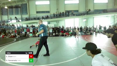 54 lbs Semifinal - Ezelkiel Olsen, Best Trained vs Gage Yamamoto, Threshold WC