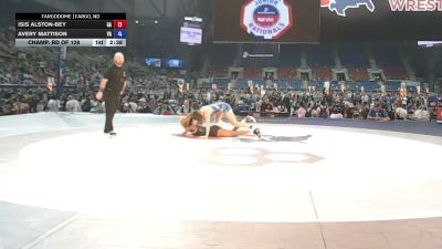 125 lbs Champ. Rd Of 128 - Isis Alston-Bey, Georgia vs Avery Mattison, Virginia