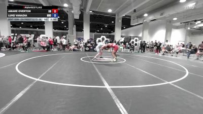 U20 Freestyle FS - 86 lbs Cons. Round 1 - Amare Overton, Southern Illinois RTC vs Luke Vanadia, Michigan Wrestling Club