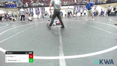 52-55 lbs Rr Rnd 1 - Gavin Fulton, F-5 GRAPPLING vs Eric Barkhimer, Choctaw Ironman Youth Wrestling