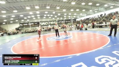 4-120 lbs Champ. Round 1 - Kolynn Eastman, Salem (Salem) vs Shane Maguire, Dominion High School