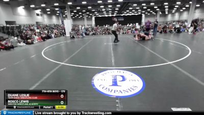 175 lbs 1st Place Match - Rosco Lewis, Shelton Wrestling Academy vs Duane Leslie, Team Idaho Wrestling Club