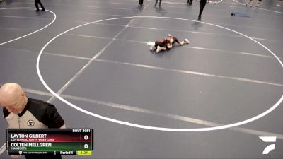 67 lbs Champ. Round 2 - Layton Gilbert, Centennial Youth Wrestling vs Colten Mellgren, Minnesota