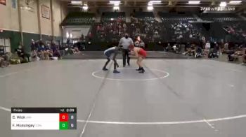 145 lbs Final - Christian Wick, Amherst High School vs Franklin Musungay, York High School