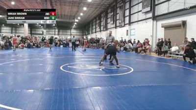 165 lbs Allday - Jake Sinram, MAT RATS WRESTLING CLUB vs Mikah Brown, JAMES ISLAND WRESTLING CLUB