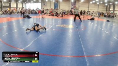 48 lbs Rd# 5- 3:45pm Friday Final Pool - Nixon Mendoza, West Coast Elite vs Luca Croteau, PA Silver