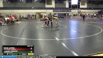 110 lbs 3rd Place Match - Carissa Hersom, Southeast Polk vs Kylie Loffer, Iowa Valley, Marengo