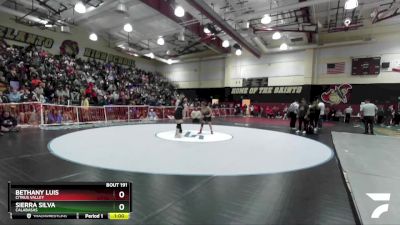 105 lbs Cons. Round 1 - Bethany Luis, Citrus Valley vs Sierra Silva, Calabasas