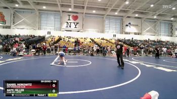 106 lbs Cons. Round 5 - Nate Miller, Club Not Listed vs Daniel Horowitz, GPS Wrestling Club