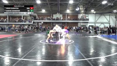 141 lbs Champ. Round 1 - Omar Samayoa, Cornell College vs Austin Johnston, Illinois Wesleyan