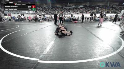 67 lbs Quarterfinal - Kasen Shouse, Cowboy Wrestling Club vs Canyon Jones, Tecumseh Youth Wrestling