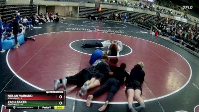 133 lbs Quarterfinals (8 Team) - Charlie Johnson, Northfield vs Jaxon Larson, Don Bosco