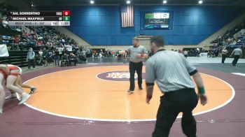 3 - 157 lbs Quarterfinal - Michael Maxfield, Abingdon vs Sal Sorrentino, Fauquier