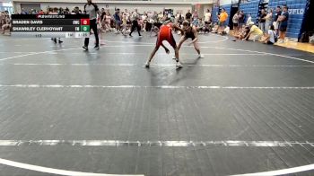 113 lbs Round 1 (4 Team) - Shawnley Clervoyant, Funky Monkey vs Braden Davis, Oakleaf WC