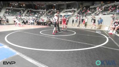 96 lbs Quarterfinal - Isaac Ross, Fort Gibson Youth Wrestling vs Dakin Patterson, Maize Wrestling Club