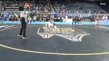 Girls-110 lbs 5th Place Match - Makenzye Papiez, Howell (Girls) vs Pauline Chapman, Richmond (Girls)