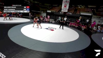 140 lbs Bellasue Bragg, SDIKWA - San Diego-Imperial Kids Wrestling Association vs Ruby Figueroa, SAWA - Sacramento Area Wrestling Association
