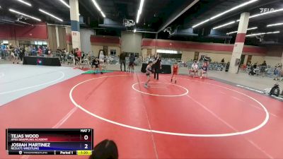 62 lbs Semifinal - Tejas Wood, Apex Grappling Academy vs Josiiah Martinez, ReZults Wrestling