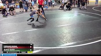 63 lbs Semifinal - Cipriano Duran, Bear Cave Wrestling Club vs Eliace Majka, Black Fox Wrestling Academy