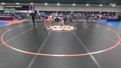112 lbs Consi Of 8 #2 - Alexandria Barskiy, NJ vs Erica Irvine, IA