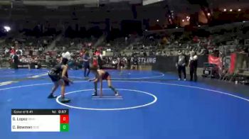110 lbs Consolation - Gunner Lopez, Grandview Wolves vs Cameron Bowman, Scissortail WC