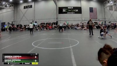 52 lbs Semis (4 Team) - Andrew Coppola, Mat Warriors Black vs Damian Espinosa, Grit Mat Club