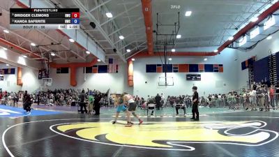 96 lbs Semifinal - Bridger Clemons, Richmond Wrestling Club vs Kanoa Saferite, NOVA Wrestling Club