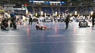 70 lbs Consy Pigtails - Sean McLaughlin, Council Rock vs Vinny Cooper, DuBois