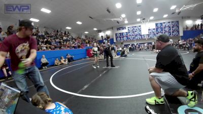 67 lbs Rr Rnd 1 - Braylie Sparks, Clinton Youth Wrestling vs Jentry Lyden, South Central Punisher Wrestling Club
