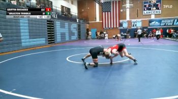 144 lbs 7th Place Match - Griffin Rhoades, Uintah vs Braxton Trimble, West Field