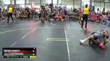 91 lbs Round 2 (6 Team) - Dallas Rosenbarger, Indiana Outlaws vs Bryson Connelly, Steel Valley Psychos