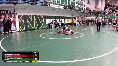 132 lbs Cons. Round 4 - Cooper Lavender, Medina vs Braylon Young, Lancaster