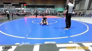110 lbs Consi Of 8 #2 - Bella Lustre, Coalinga Roughnecks vs Shyanne Salazar, WLV JR WRESTLING
