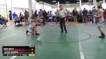 98 lbs Semis (4 Team) - Nate Rioux, Rebels vs Johnny Barron, Iron Horse White