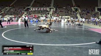 152 lbs Quarterfinal - Jacob Sabir, Prattville Christian Academy vs JOHN LEXIN CALDWELL, Ranburne