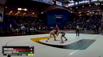 126 lbs Champ. Round 3 - Vincenzo Anello, Blair Academy vs Shai Sabag, Germantown Academy