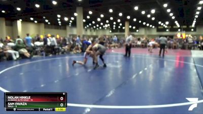 138 lbs Round 1 (6 Team) - Sam Favaza, WALA vs Nolan Hinkle, Alabama Elite Gold