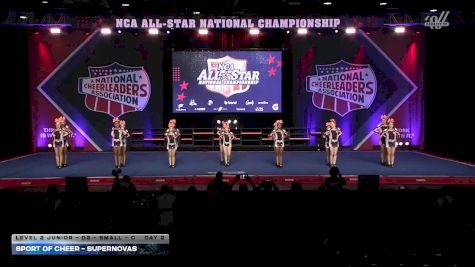 Sport of Cheer - SuperNovas [2026 L2 Junior - D2 - Small - C Day 2] 2026 NCA All-Star National Championship