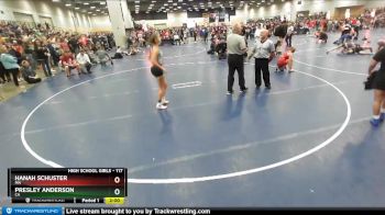 117 lbs Champ. Round 1 - Hanah Schuster, MN vs Presley Anderson, CA