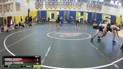 138 lbs Cons. Round 2 - Andres Anastasi, Lakewood Ranch Sr Hs vs MICHAEL MCKEEVER, Newsome