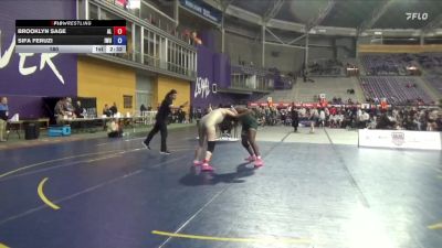 180 lbs Quarters & 1st Wb (16 Team) - Brooklyn Sage, Albion vs Sifa Feruzi, Illinois Wesleyan