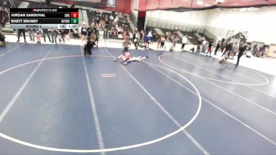 102-112 lbs Round 2 - Rhett Brundy, North Summit Youth Wrestling Club vs Jordan Sandoval, Sanderson Wrestling Academy