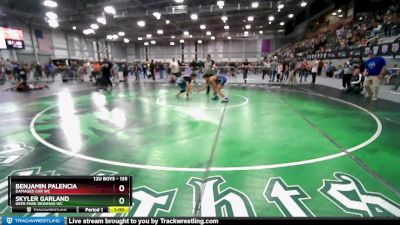 135 lbs Quarterfinal - Benjamin Palencia, Damaged Ear WC vs Skyler Garland, Deer Park Ironman WC