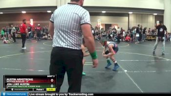 70 lbs Round 1 (4 Team) - Jon Luke Austin, Contenders Wrestling Academy Blue vs Austin Armstrong, Backyard Brawlers